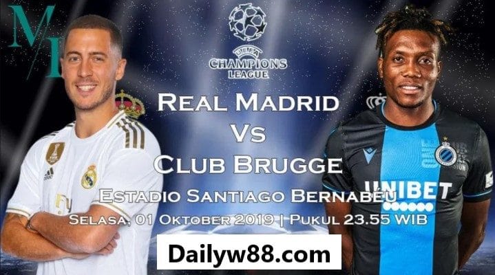 Dự đoán, soi kèo Real Madrid vs Club Brugge 23h55' ngày 02/10/2019