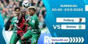 Soi kèo Freiburg vs Werder Bremen 20h30' ngày 23/5/2020