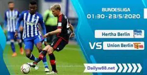 Soi kèo Hertha Berlin vs Union Berlin 01h30' ngày 23/05/2020